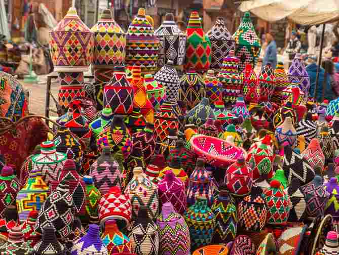 Buitenzijde van het strand bij het Oudaya Hotel in Marrakech, Marokko foto 2