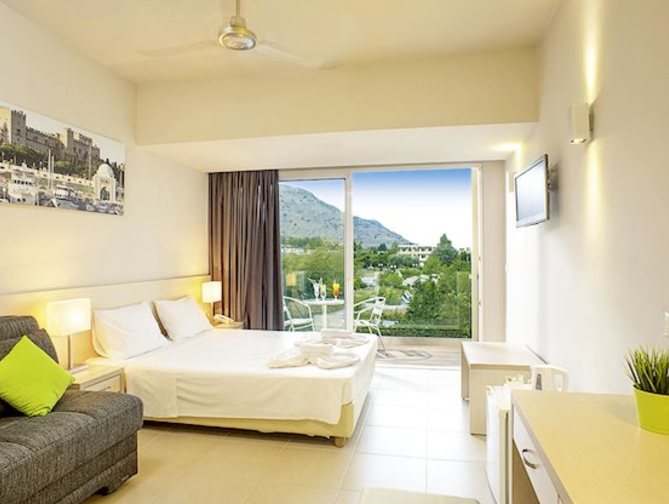 Hotelkamer in Olive Garden Hotel in Lardos, Griekenland foto 2