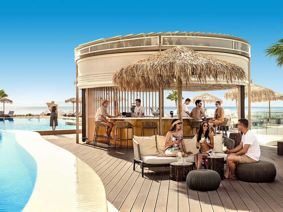 Zwembad van Mitsis Norida Beach Hotel Kardamena, Griekenland foto 3