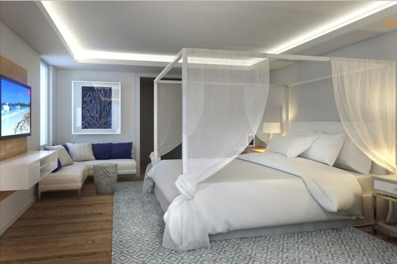 Hotelkamer in Minos Imperial Luxury Beach and Spa Milatos Resort in Milatos, Griekenland foto 3