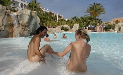 Zwembad van Playa Club Hotel in  Vera, Spanje foto 1