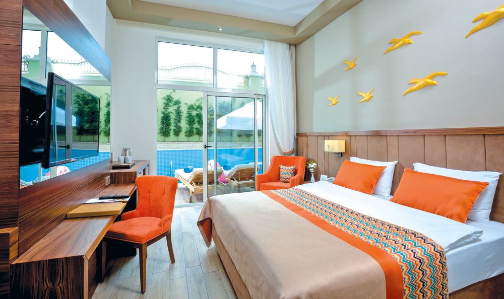 Hotelkamer in Von Golden Beach Resort in Çolakli, Turkije foto 3