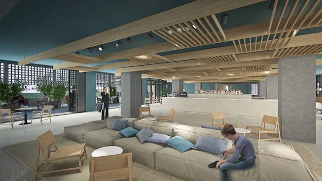 Lobby van het Aqua Silhouette Hotel in Malgrat de Mar, Spanje foto 5