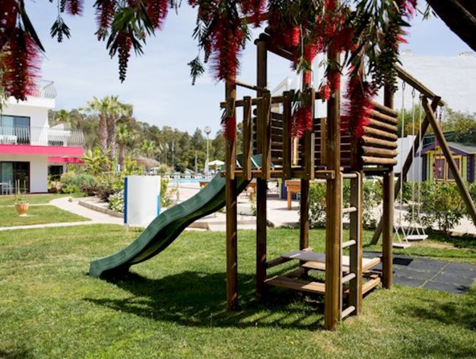 Zone voorgamenbij Bayside Salgados Hotel in Albufeira, Portugal foto 2