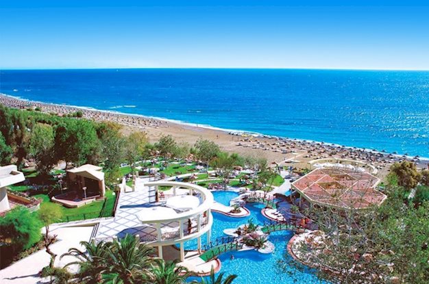 Buitenkant van Calypso Beach Hotel Faliraki, Griekenland foto 2