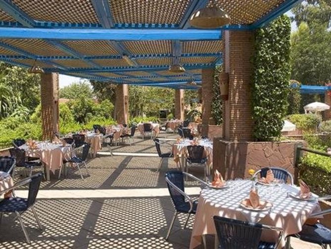 Restaurant in het Farah Hotel in Marrakech, Marokko foto 2