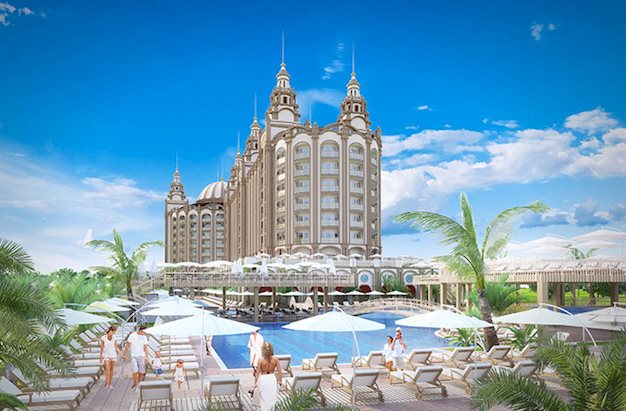 Zwembadzijde bij J adore Deluxe en Spa Hotel by Side, Turkije foto 1