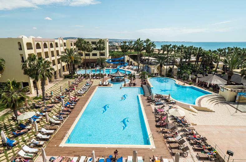 Zwembad van Paradis Palace Hotel Hammamet, Tunesië foto 2