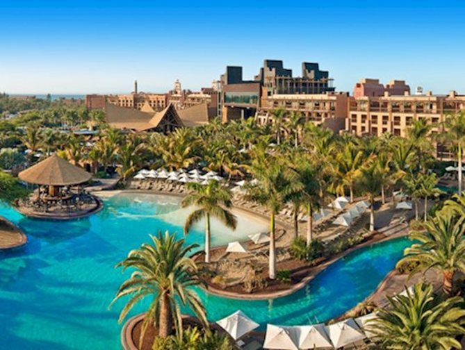 Zwembad van Lopesan Baobab Resort in Meloneras, Spanje foto 2