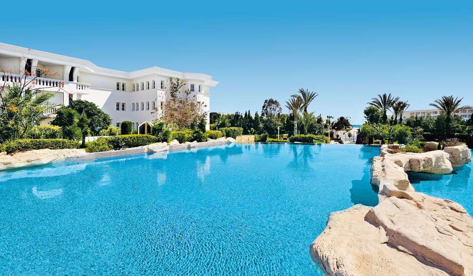 Zwembad van Medina Solaria & Thalasso Hotel Yasmine Hammamet, Tunesie foto 1