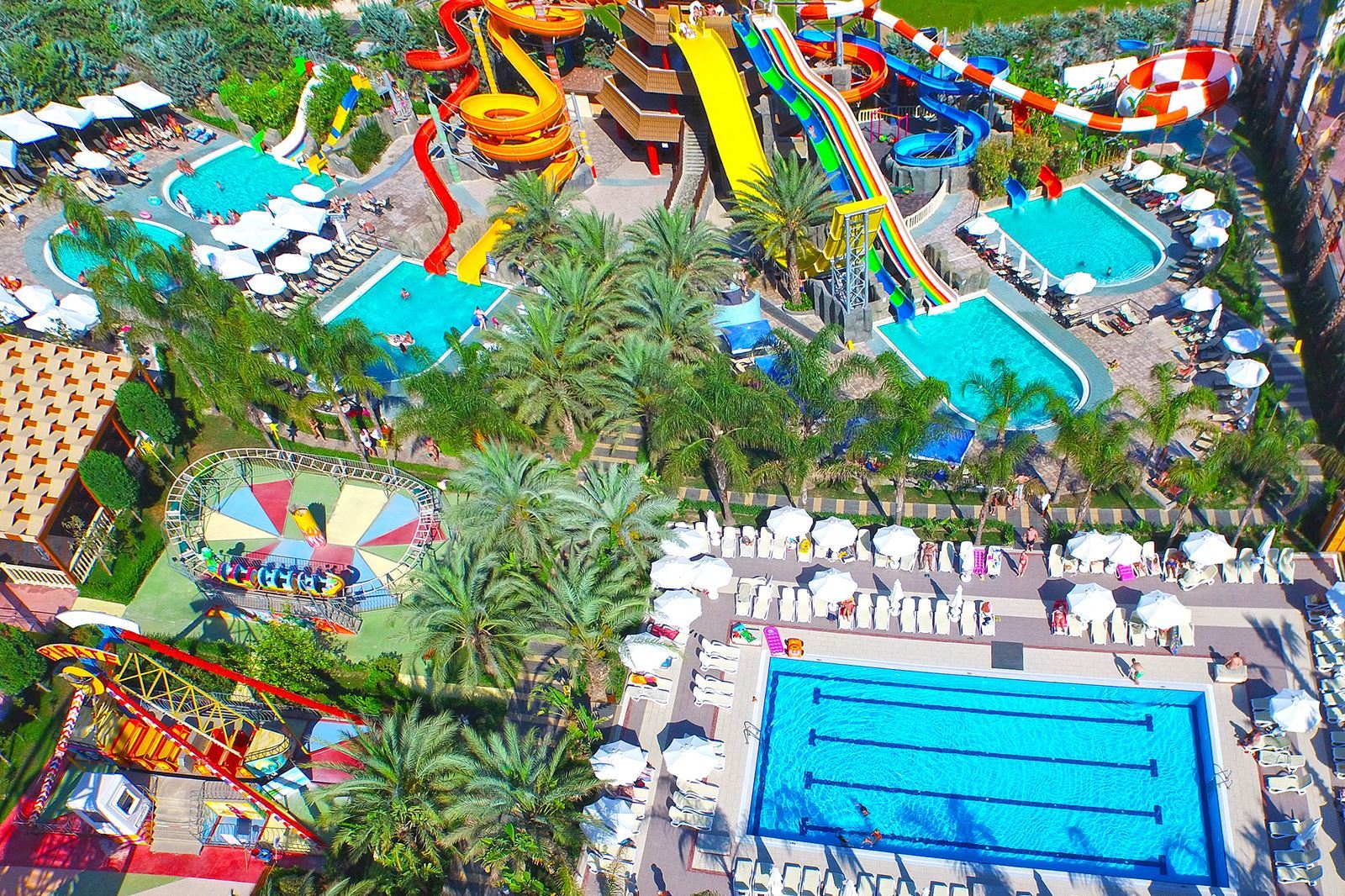 Zwembad van Royal Taj Mahal Hotel Side, Turkije foto 3