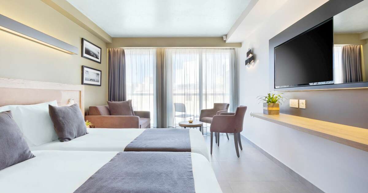 Hotelkamer in St Azur Hotel in Sliema, Malta foto 3