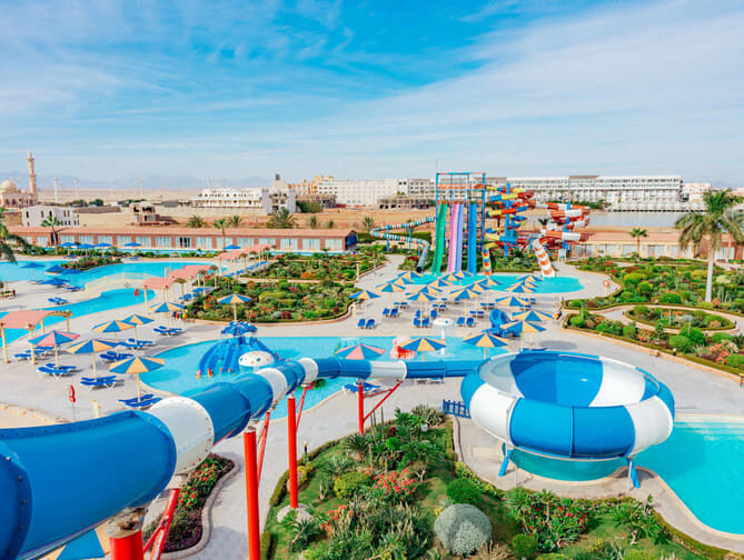 SUNRISE Alora Aqua Park Resort Hurghada luxe familievakantie