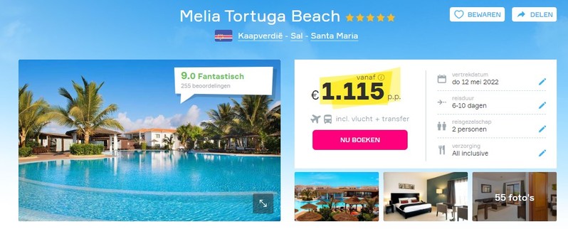 Melia Tortuga Beach: Luxe Vakantiedeal op Sal!