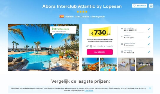 Abora Interclub Atlantic: Zonovergoten Vakantiedeal!