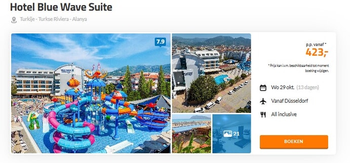 Blue Wave Suite Hotel | Alanya, Turkije
