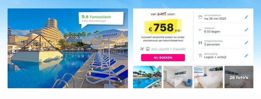 Iberostar Bouganville Playa: Vakantiedeal Tenerife!