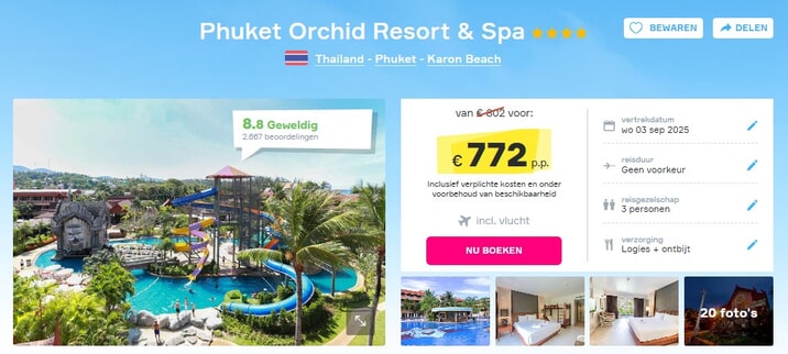 Phuket Orchid Resort & Spa: Luxe Spavakantie Phuket