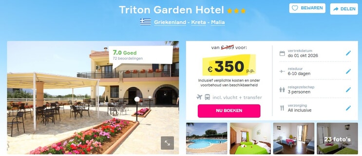 Triton Garden Hotel | Kreta, Griekenland